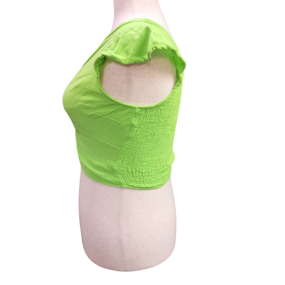 Lime Twist Front Blouse - Picture 6 of 8